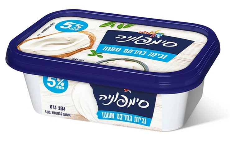 גבינת סימפוניה במרקם שמנת טבעי 5% 200 גרם