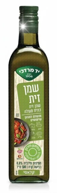 יד מרדכי שמן זית כתית מעולה קלאסי 500 מ"ל
