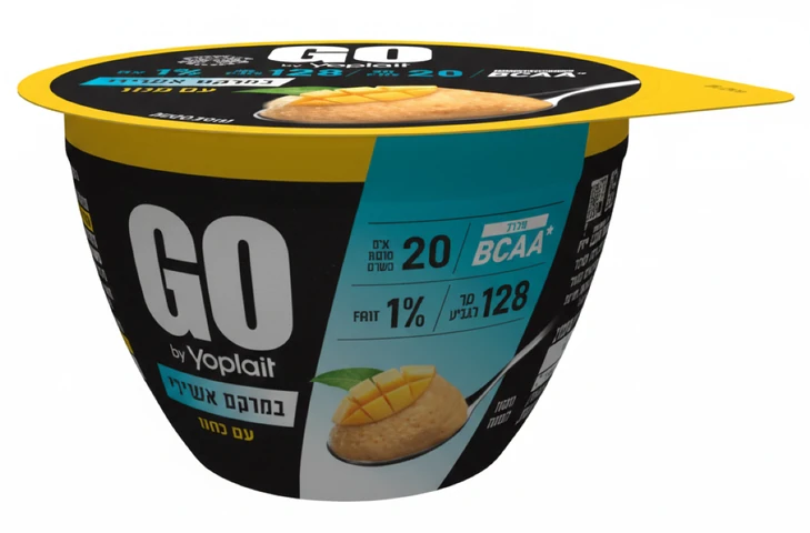 יוגורט חלבון GO במרקם אוורירי עם מנגו 200 גרם