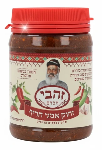 סחוג אדום חריף מאוד זהבי 150 גרם