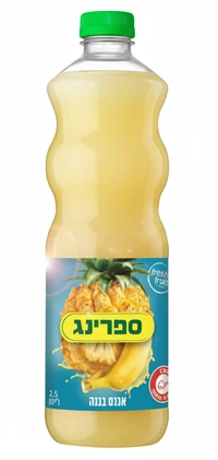 ספרינג מיץ בטעם אננס בננה 1.5 ליטר פיקדון