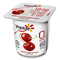 יופלה דיאט יוגורט דובדבן 0% 150 גרם