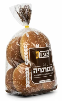 לחמניות המבורגר הבורגריה רביע 400 גרם