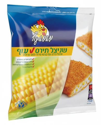שניצל עוף ותירס קפוא 750 גרם - מאמא עוף (תנובה)