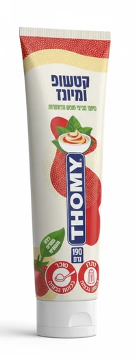 טומי קטשופ מיונז בשפופרת 190 גרם