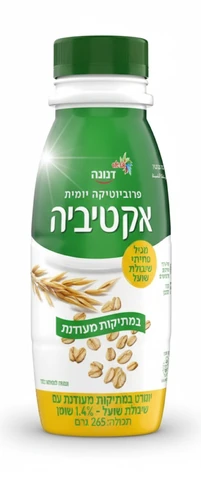 משקה אקטיביה עם שיבולת שועל במתיקות מעודנת 265 מ"ל