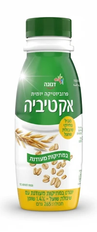 משקה אקטיביה עם שיבולת שועל במתיקות מעודנת 265 מ"ל