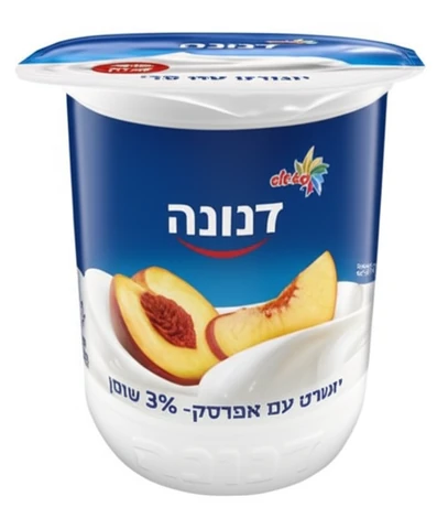 דנונה יוגורט אפרסק 3% שומן 150 גרם