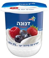 דנונה יוגורט 3% פירות יער 150 גרם