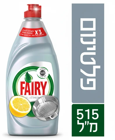 נוזל כלים פיירי פלטינום אורגינל 515 מ"ל