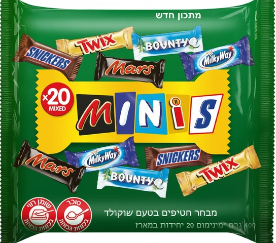 מיני מיקס חטיפי מארס 400 גרם