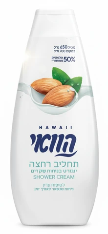 הוואי תחליב רחצה יוגורט שקדים