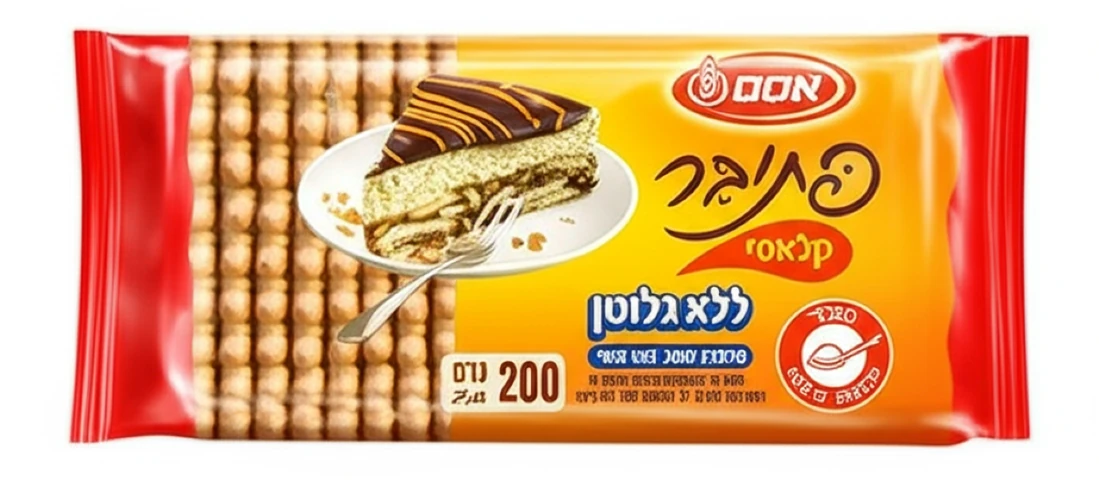 פתי בר וניל ללא גלוטן קלאסי אסם 200 גרם