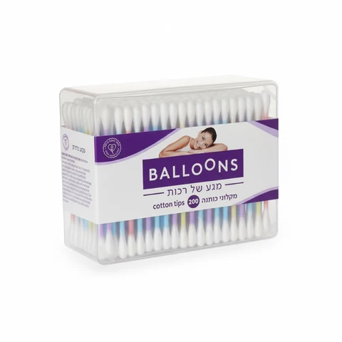 בלונס - צמרוני אוזניים בקופסא 400 יחידות (זוג)