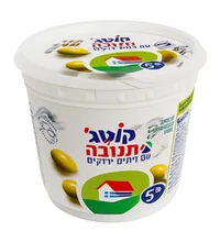 קוטג' 5% עם זיתים ירוקים 250 גרם תנובה