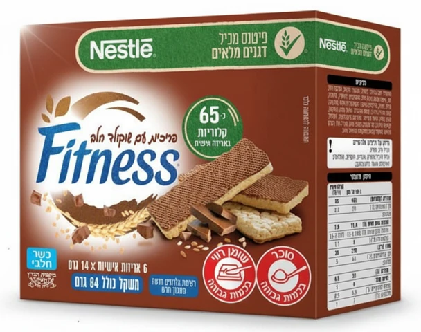 פיטנס - בר פריכיות שוקולד חלב 84 גרם