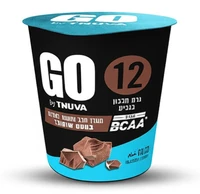 מעדן חלב GO בטעם שוקולד, מעושר ב-12 גרם חלבון, 120 מ"ל