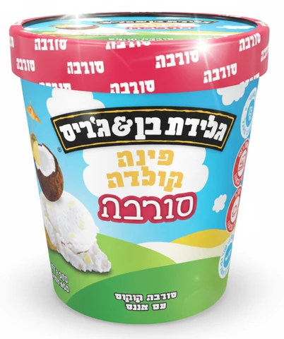 בן אנד ג'ריס פיינט סורבה פינה קולדה