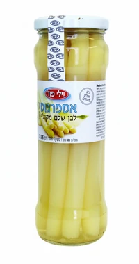 אספרגוס שלם מקולף בצנצנת 330 גרם