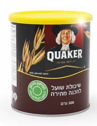 קוואקר שיבולת שועל בפח 500 גרם