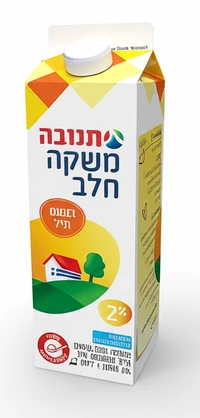 משקה חלב וניל 2% בקרטון 1 ליטר