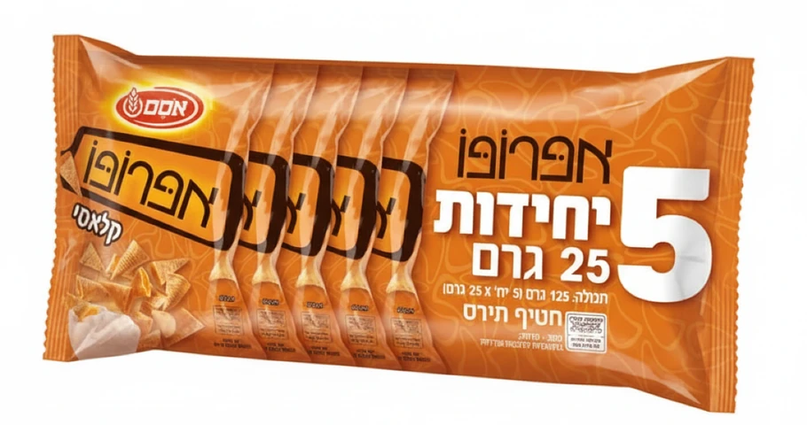 אסם אפרופו קלאסי מארז 5 יחידות של 25 גרם