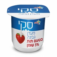 מעדן גבינה בטעם תות 3% 125 גרם סקי