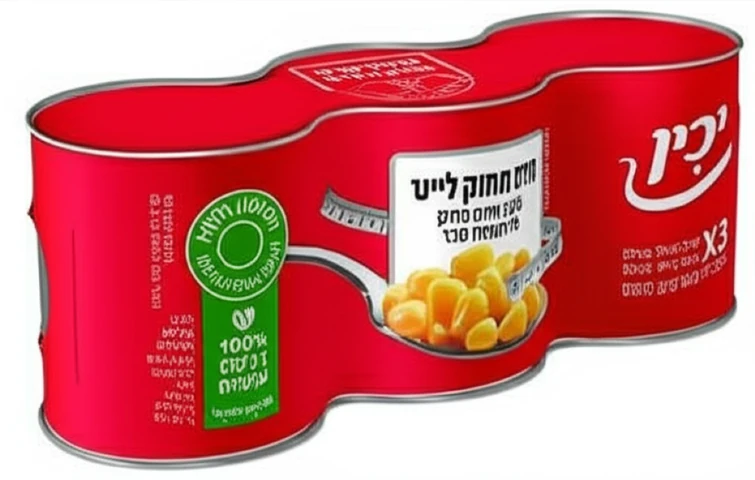 תירס לייט יכין שלישייה 3 יחידות * 165 גרם