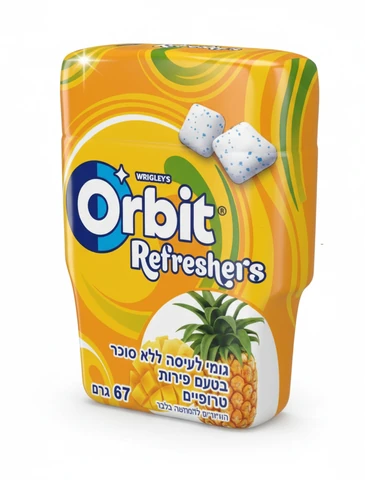אורביט רפרשרס טרופיקל ללא סוכר בקבוקון 67 גרם