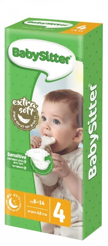 חיתולי בייביסיטר סטנדרט מידה 4, 42 יחידות