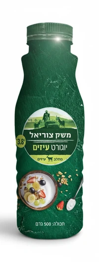 יוגורט עיזים לשתייה 3% צוריאל 500 גרם