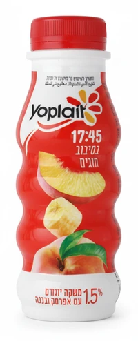 משקה יוגורט יופלה אפרסק ובננה 1.6% 750 מ"ל
