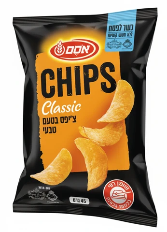 אסם צ'יפס קלאסי בטעם טבעי 45 גרם