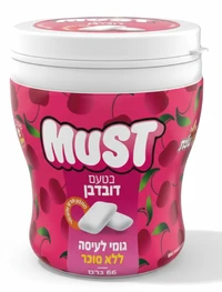מסטיק מאסט צנצנת דובדבן 66 גרם