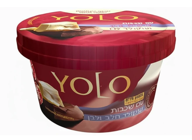 YOLO מעדן שכבות שוקולד חלב ולבן