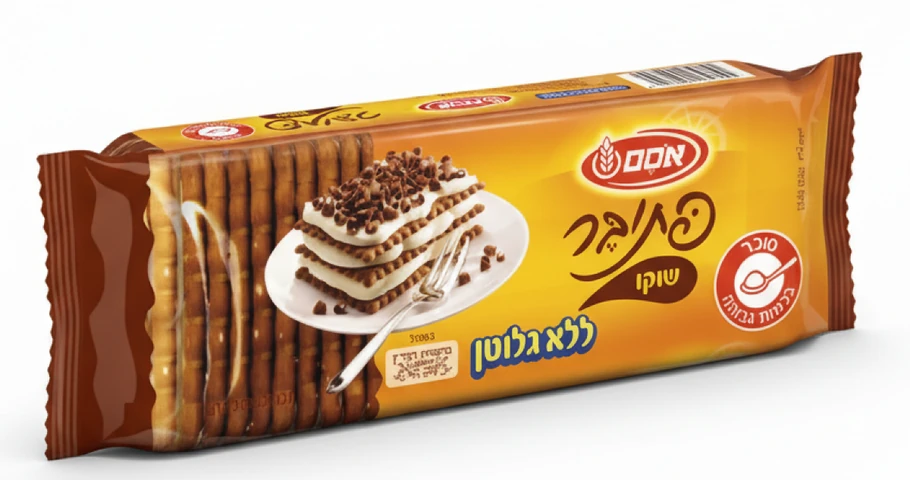 פתי בר ללא גלוטן שוקו אוסם 200 גרם