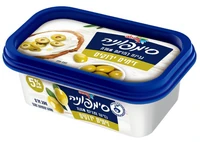 גבינת סימפוניה 5% עם זיתים 200 גרם שטראוס