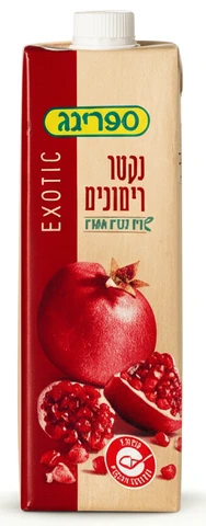 נקטר ספרינג רימונים בקרטון 1 ליטר