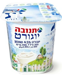 יוגורט פרחים 4.5% שומן 200 מ"ל