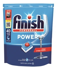 פיניש פאוור טבליות למדיח כלים בניחוח מרענן 40 יחידות