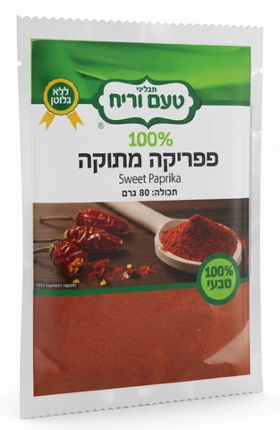 פפריקה מתוקה שקית 80 גרם