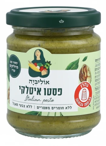 אוליביה ממרח פסטו וצנובר איטלקי 180 גרם