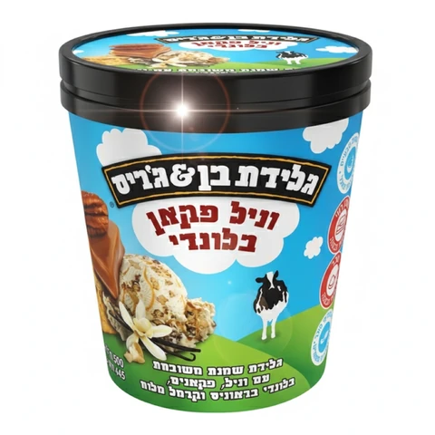 גלידת בן & ג'ריס חלב ודבש (פיינט) 500 גרם