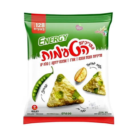 עלית אנרג'י - פריכיות משולשות תפוח אדמה ואפונה 30 גרם