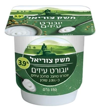 יוגורט עיזים ביו 3% בגביע 150 גרם - משק צוריאל