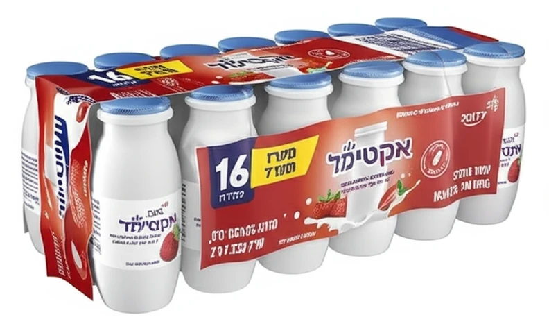 אקטימל תות מארז 108 יחידות של 16 גרם