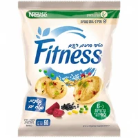 פיטנס חטיפי פריכיות קטניות ומלח ים (12 יחידות)