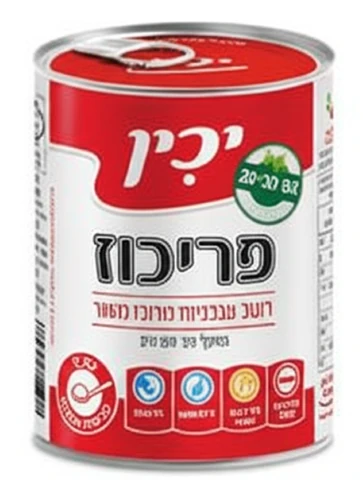 רסק עגבניות מרוכז 28% 580 גרם יכין