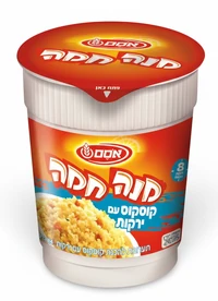 אסם - מנה חמה קוסקוס בתוספת ירקות 84 גרם