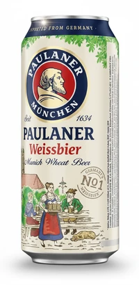 פאולנר חיטה בפחית 5.5% 500 מ"ל